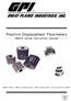 Positive Displacement Flowmeters GM50 series instruction manual
