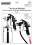 SB-E ISS.05. Technical Bulletin. GTI HD range of Suction and Pressure feed Spray Guns
