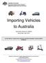 Importing Vehicles to Australia