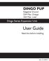 DINGO PUP. Negative Ground 20A Max. Charge 20A Max. Load. Dingo Series Expansion Unit. User Guide. Read this before installing. Ver 1.