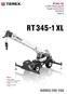 RT XL RT XL. 45 USt Lifting Capacity Rough Terrain Crane Datasheet Imperial. Features: