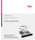 Leica EG1150 H. Paraffin Embedding Station. Instructions for Use