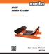 EVO Slider Cradle. Go to EVO Slider Cradle web page. Operator s Manual M3786