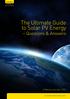 The Ultimate Guide to Solar PV Energy