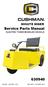 MINUTE MISER. Service Parts Manual ELECTRIC THREE WHEELED VEHICLE