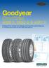 Goodyear. Designed for enhanced mileage and traction performances in construction and on/off road operations. 1222/ C3
