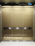 MACHINE ROOM-LESS PERFORMANCE IN A HYDRAULIC ELEVATOR HOISTWAY. KONE EcoSpace