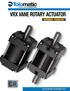 VRX Vane rotary actuator