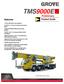 TMS9000E. Preliminary. features. Product Guide. Truck Mounted Crane