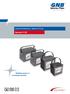 Industrial Batteries / Network Power. Sprinter P / XP.»Reliable power for increased security«