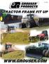 TRACTOR FRAME FIT UP