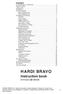 HARDI BRAVO. Instruction book GB-99/08