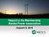 Report to the Membership Alaska Power Association. August 23, 2018