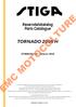 Reservdelskatalog Parts Catalogue TORNADO 2098 H. 2T /16 - Season 2016