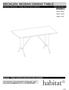 BECKLEN. MOSAIC DINING TABLE Assembly Instructions - Please keep for future reference