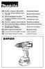 GB Cordless Hammer Driver Drill Instruction Manual. D Akku-Schlagbohrschrauber Betriebsanleitung