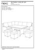 RAT DINING / LIVING SET GRY Assembly instructions
