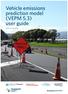 Vehicle emissions prediction model (VEPM 5.3) user guide. Version 2.0, April 2018