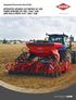 INTEGRATED SEEDBED CULTIVATORS CD 1020 POWER HARROWS HR 1020 / 1030 / 1040 SEED DRILLS VENTA 1010 / 1020 / 1030