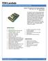 Data Sheet: Asceta TM iql Series Single Output Quarter Brick. Asceta iql Series DC/DC Power Modules 48V Input, 12V / 25A /300W Output Quarter Brick