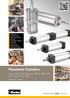 Pneumatic Cylinders. Series P1D-T Tie Rod Line - Ø32 to Ø320 mm According to ISO 15552