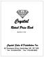 Crystal. Retail Price Book. Crystal Sales & Distribution Inc. 90 Thompson Drive, Cambridge, ON N1T 2E5 * Tel: * Fax: