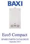 Eco5 Compact SPARE PARTS CATALOGUE. - September