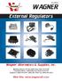 External Regulators. Wagner Alternators & Supplies, Inc.