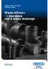 Waste water drainage PRODUCT GUIDE. Wavin SiTech+ for low-noise soil & waste drainage