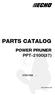 PARTS CATALOG POWER PRUNER PPT-2100(37)