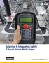 Selecting & Integrating Safety Exhaust Valves White Paper