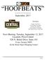 HOOFBEATS. September, Next Meeting: Tuesday, September 12, 2017 Location: Pizza Central 526 N. Belair Drive, Suite 103