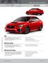 2016 WRX NEW OR REVISED FEATURES WRX. WRX Sport Package. WRX Sport-tech Package