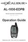 AL-1830-EDPB. Operation Guide