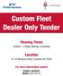 Custom Fleet Dealer Only Tender