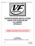 SUPERCHARGER INSTALLATION GUIDE FOR PORSCHE 997 U.S. MODEL (VFK59-01)