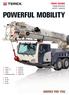 Powerful Mobility. Truck cranes Range Brochure metric / imperial. Toplift 25 Toplift 36 Toplift 55 Toplift 70 Toplift 100
