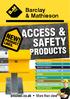 ACCESS & SAFETY PRODUCTS. Barclay & Mathieson. bmsteel.co.uk More than steel HANDRAIL PRODUCTS 3 STAINLESS PRODUCTS 31 WALKWAY PRODUCTS 49
