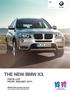 The new BMW X3. The Ultimate Driving Machine.   THE NEW BMW X3. PRICE LIST.