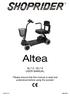 Altea SL7-3 / SL7-4 USER MANUAL. Please ensure that this manual is read and understood before using the scooter. KB&S16118
