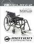 User Manual EDITION - V 1.0. User Manual. Ultralight Folding Wheelchairs