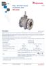 BALL SECTOR VALVE of stainless steel 455 series