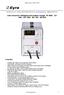 User manual for intelligent pulse battery charger AP-3000, 12V 135A, 24V 100A, 36V 75A, 48V 50A