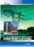 UTILITY. Non-insulated and insulated AERIAL WORK PLATFORMS. for electric utilities. Bronto Skylift - Above All