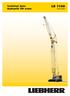 Technical data Hydraulic lift crane LR 1160