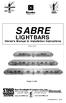SABRE LIGHTBARS. Owner's Manual & Installation Instructions. Made In USA. (RP248-L Version) PLITSTR325 REV. D 3/31/05