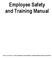 Employee Safety and Training Manual
