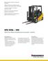 EFG 540k S50. Electric Four-Wheel Counterbalanced Trucks (8,000 11,000 lbs.) Broad capacity range for enhanced flexibility