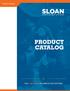 Product Catalog PRODUCT CATALOG