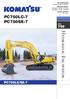Hydraulic Excavator PC750LC-7 PC750SE-7 PC750LC/SE-7